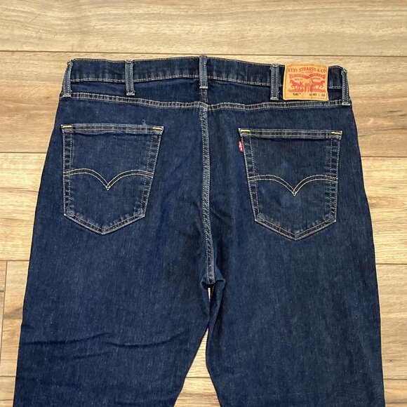 Men's Levis 541 Athletic Taper Fit Denim Jeans SZ 40x30 Blue Stretch Modern - Picture 8 of 13